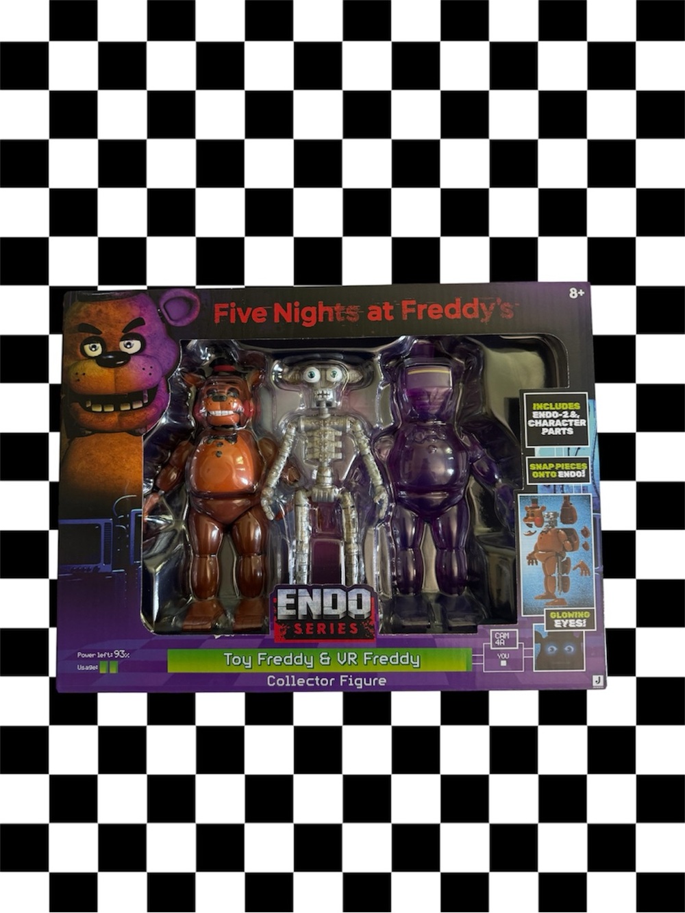 Toy Freddy and VR Freddy Endo series figures